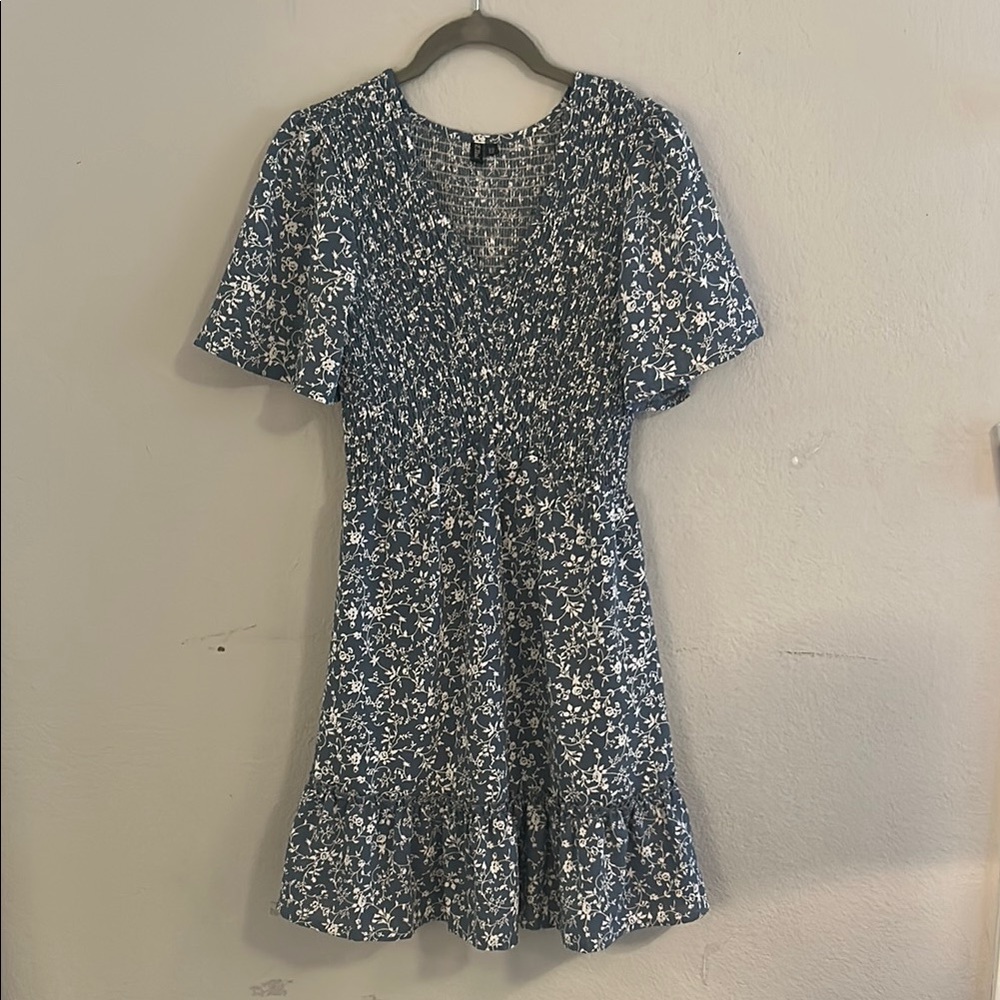 Floral Blue Dress